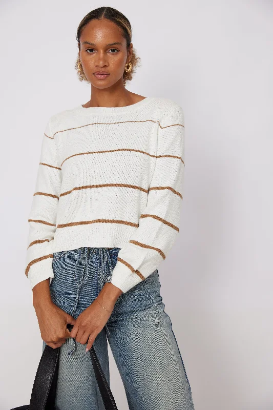 Chaney Striped Boatneck Sweater