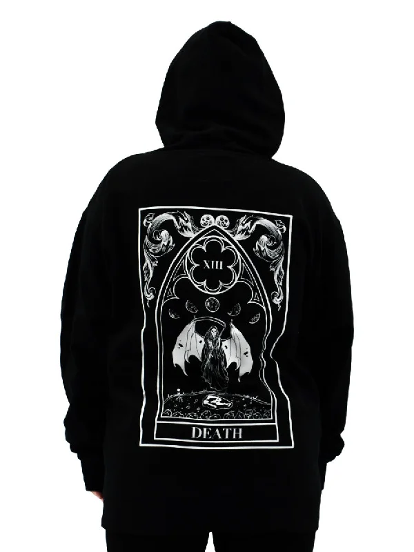 Death Tarot Zip Hoodie THE PRETTY CULT