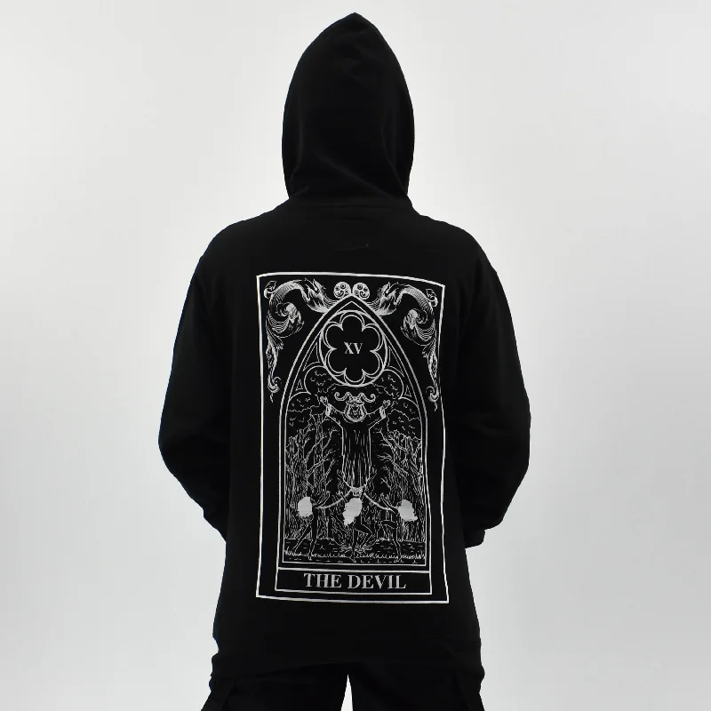 Devil Tarot Zip Hoodie THE PRETTY CULT