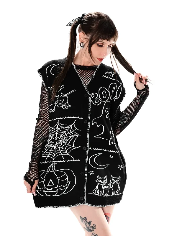 Halloween Patchwork Vest FOXBLOOD