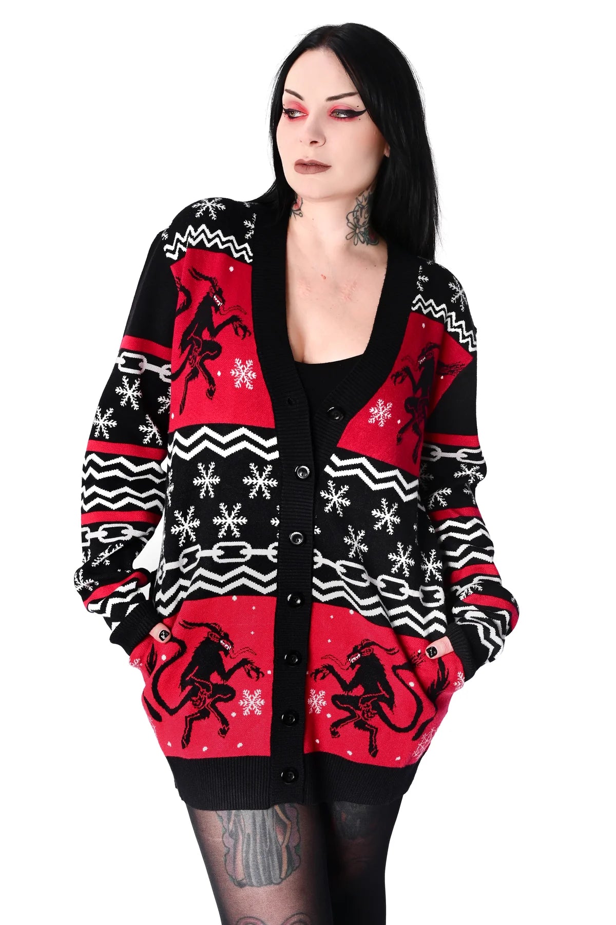 Krampus Holiday Cardigan FOXBLOOD