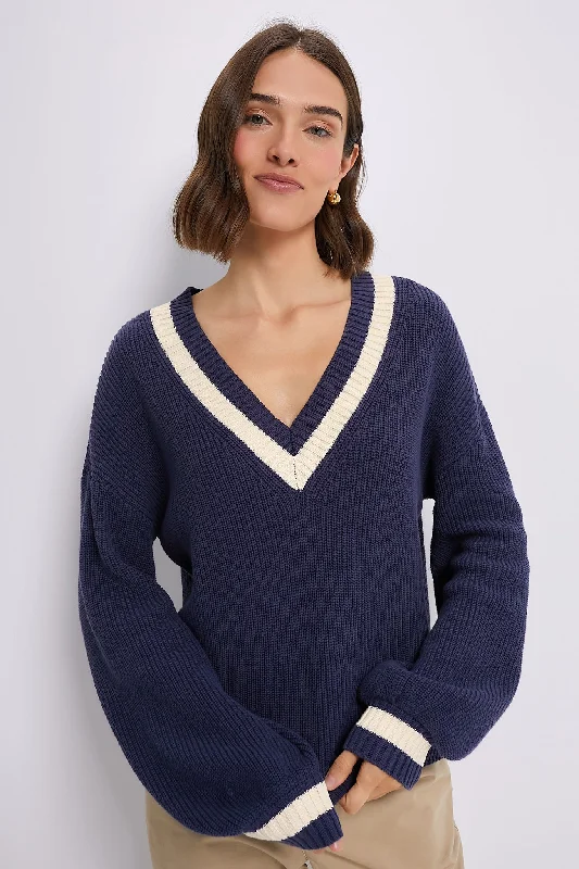 Washed Navy Ashe Sweater