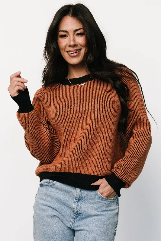 Winifred Ribbed Sweater | Black + Spice