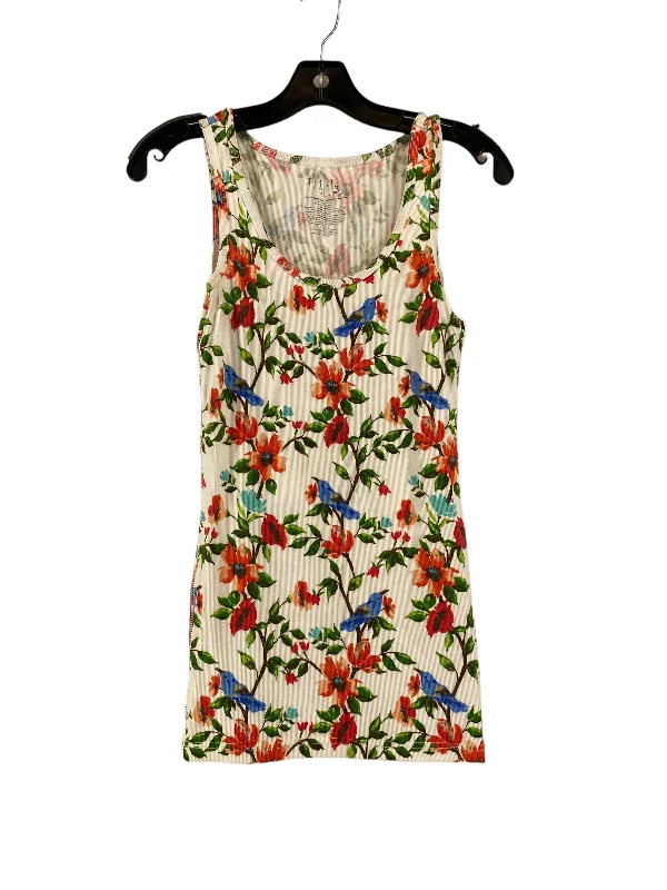 Floral Print Tank Top Time And Tru, Size M