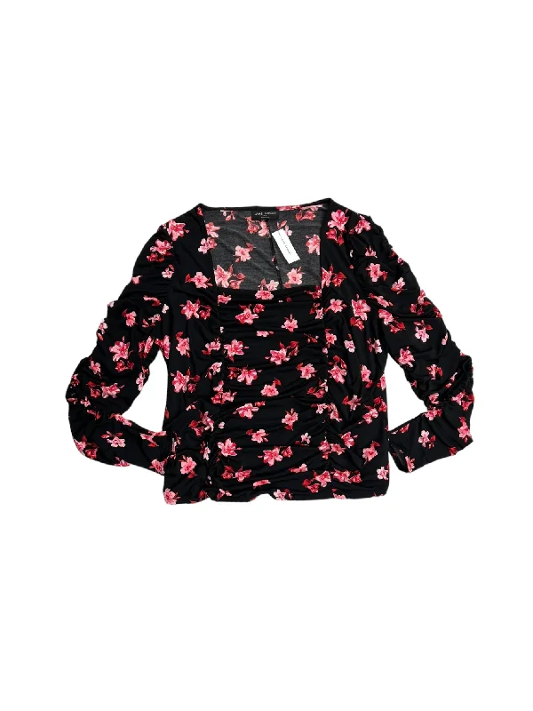 Floral Print Top Long Sleeve Lane Bryant, Size 22