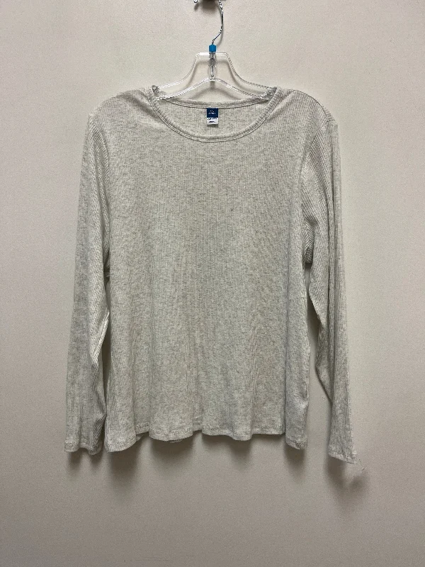 Grey Top Long Sleeve Old Navy, Size 2x