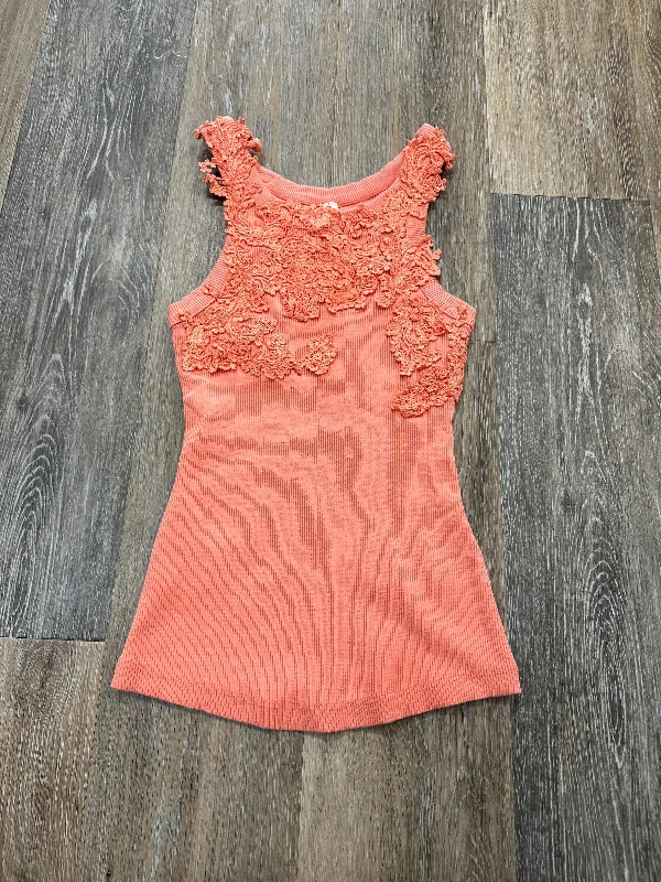 Orange Tank Top Anthropologie, Size Xs