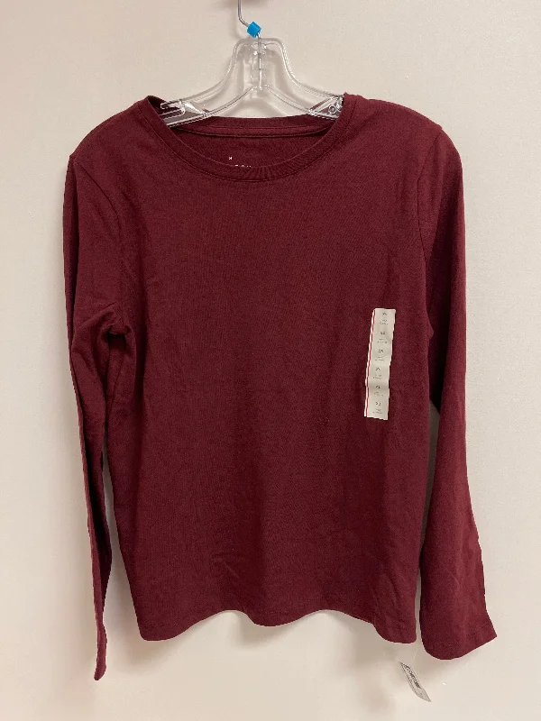 Red Top Long Sleeve A New Day, Size Xs