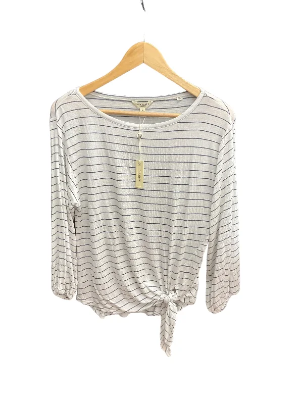 Striped Pattern Top 3/4 Sleeve Max Studio, Size S