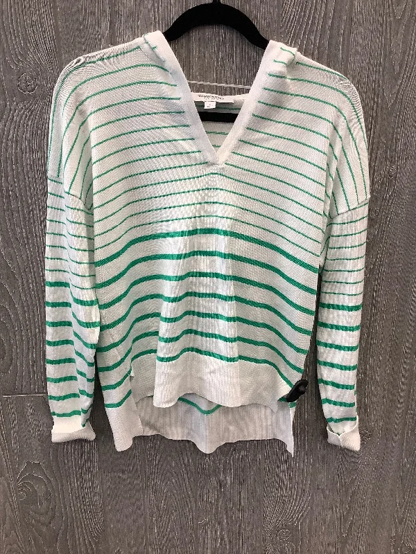 Striped Pattern Top Long Sleeve Clothes Mentor, Size L