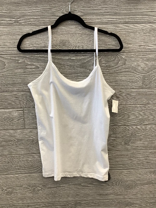 Tank Top By Bobbie Brooks In White, Size: M