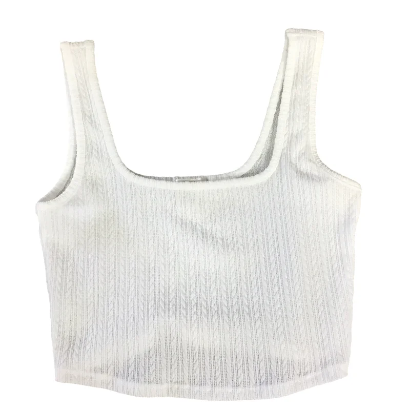 Tank Top By Bozzolo In White, Size: M