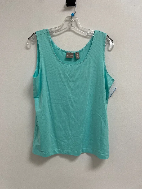 Tank Top By Chicos In Blue, Size: L