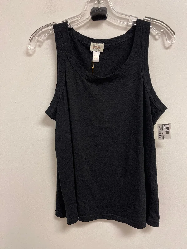 Tank Top By Clothes Mentor In Black, Size: L