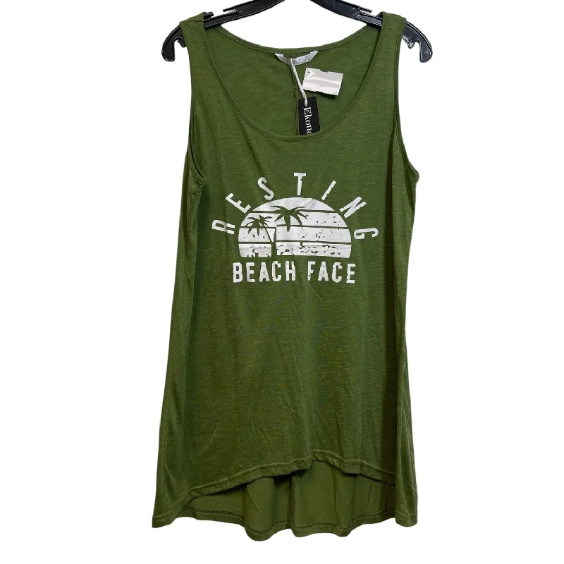 Tank Top By Clothes Mentor In Olive, Size: M