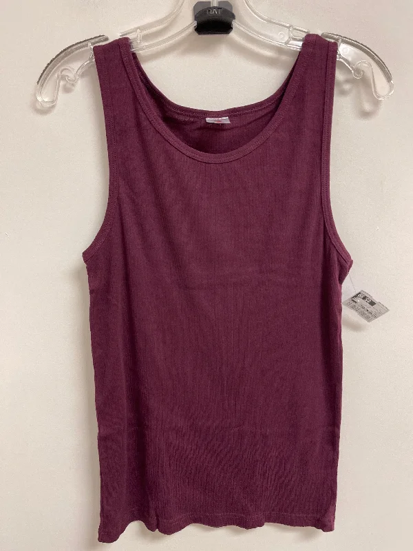 Tank Top By Fruit Of The Loom In Purple, Size: L