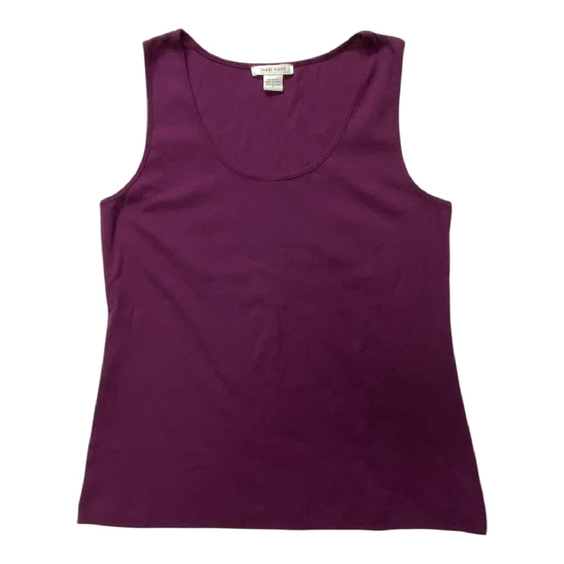 Tank Top By Joan Vass In Purple, Size: Xl