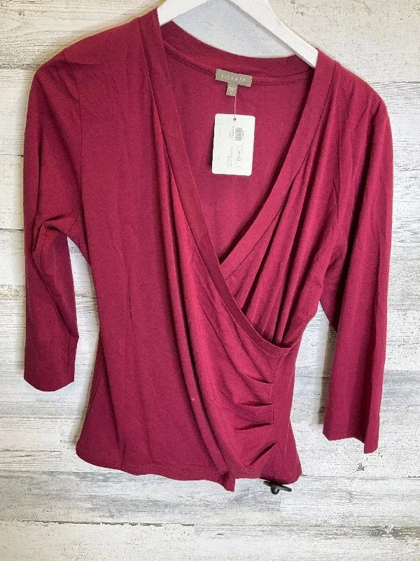 Top 3/4 Sleeve By Lilla P In Red, Size: L