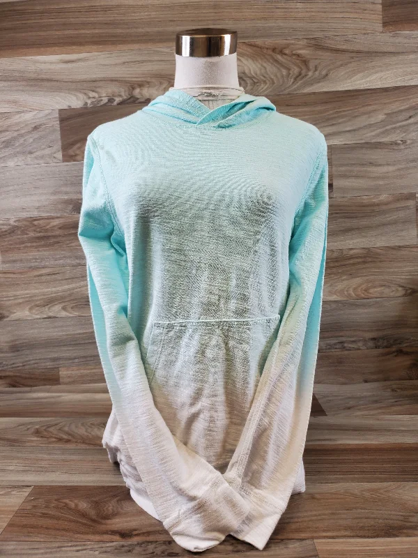 Top Long Sleeve Basic By Tommy Bahama In Green & White, Size: S