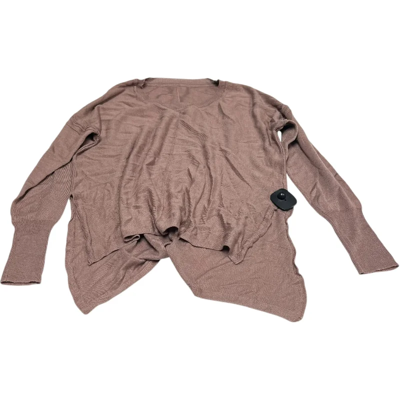 Top Long Sleeve By Clothes Mentor In Brown, Size: M