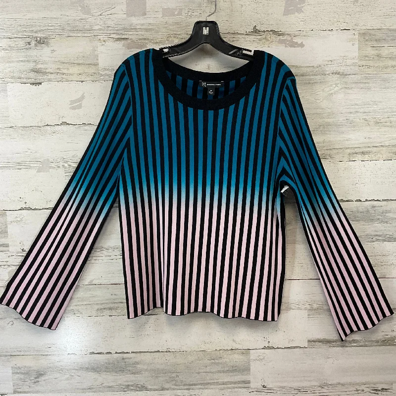 Top Long Sleeve By Inc In Blue & Pink, Size: M