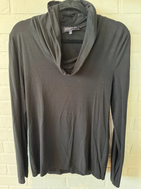 Top Long Sleeve By Jones New York In Black, Size: M