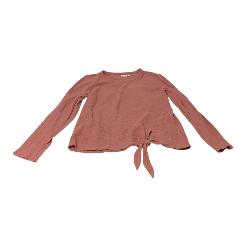 Top Long Sleeve By Madewell In Pink, Size: S