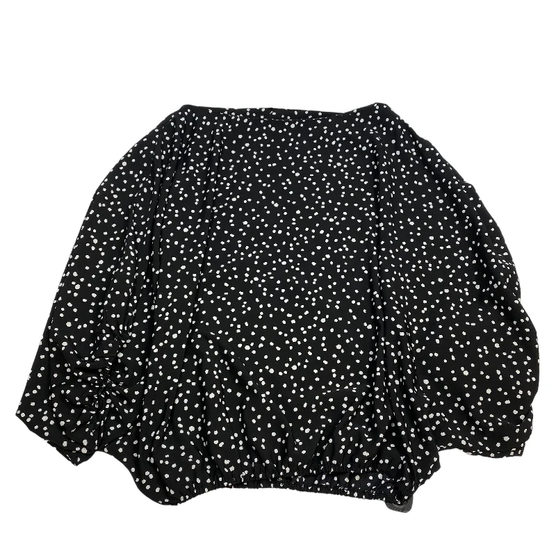 Top Long Sleeve By Oddi In Black, Size: 2x