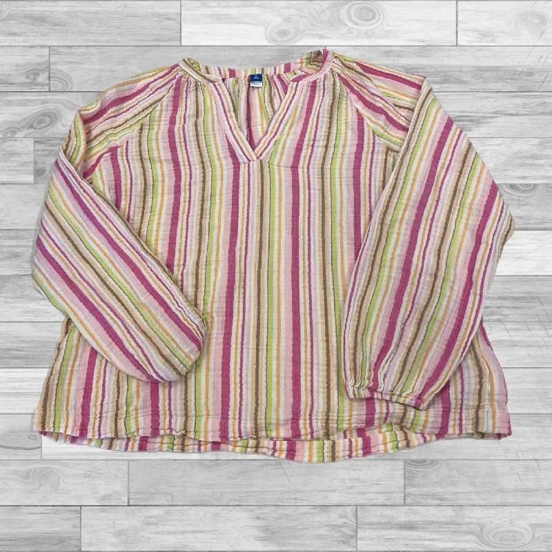 Top Long Sleeve By Old Navy In Multi-colored, Size: M