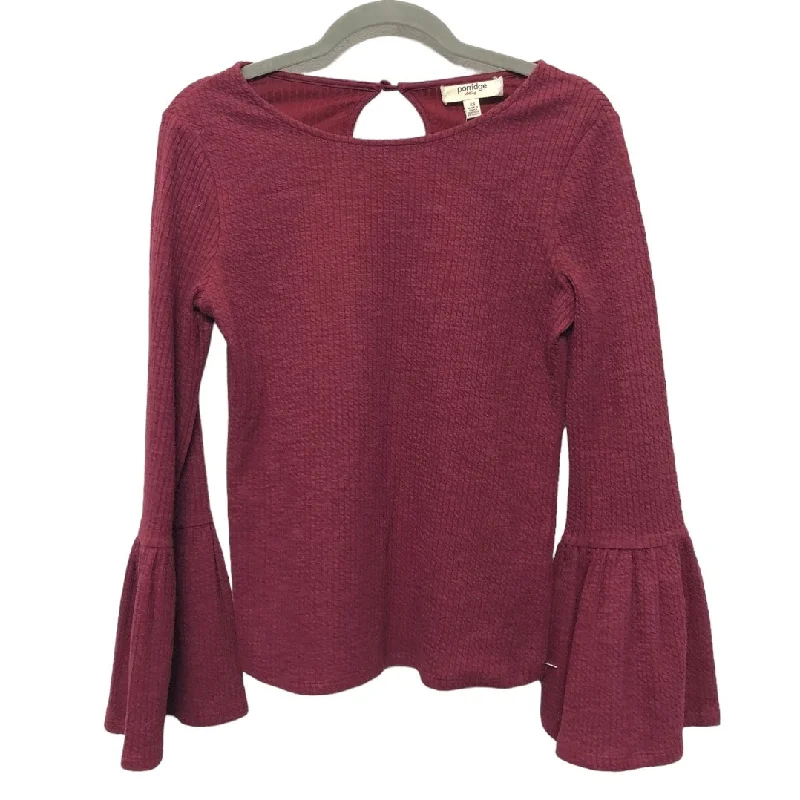 Top Long Sleeve By Porridge In Purple & Red, Size: Xs