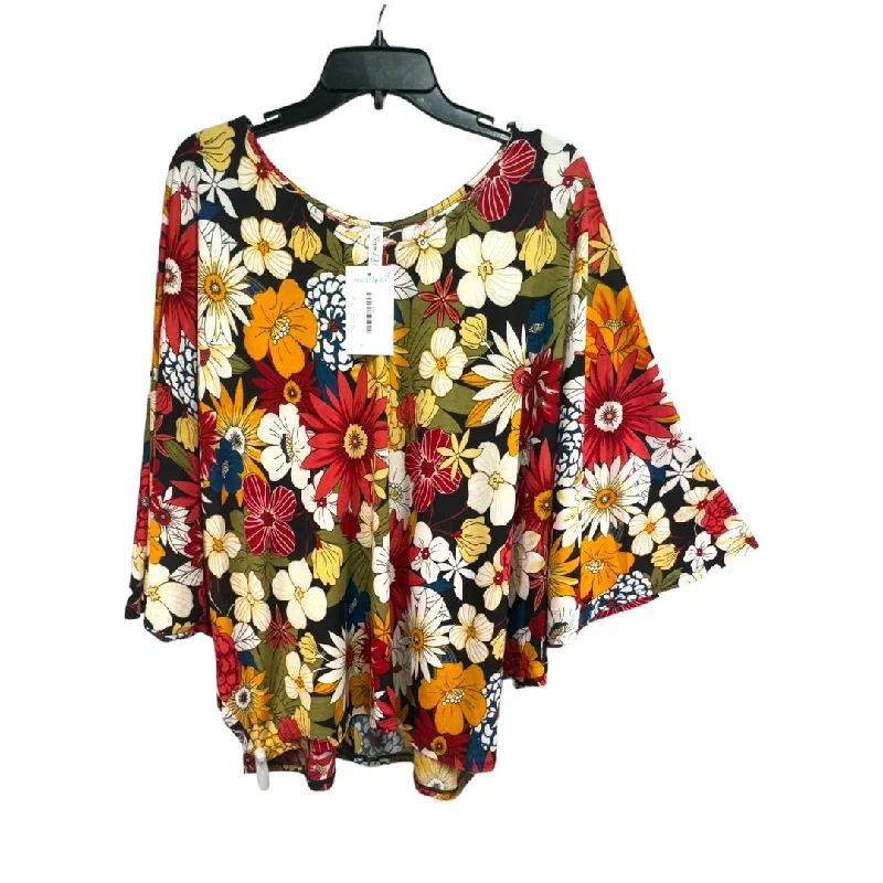 Top Long Sleeve By Shopin In Floral Print, Size: S