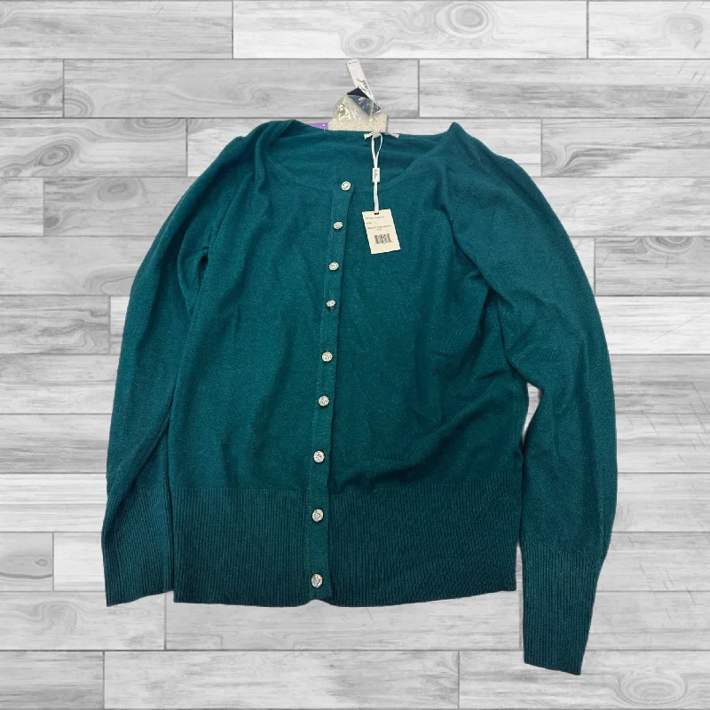 Top Long Sleeve By Vila Milano In Green, Size: L