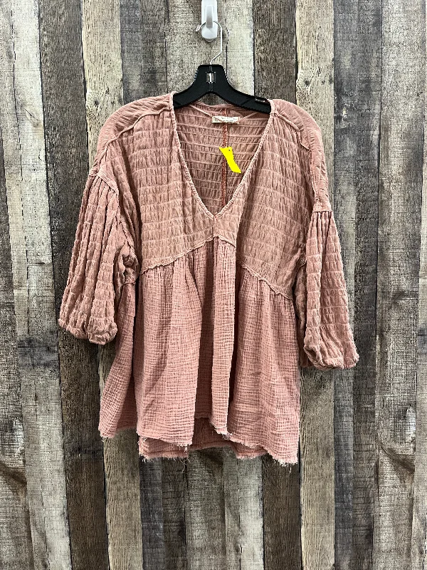 Top Long Sleeve By We The Free In Mauve, Size: S