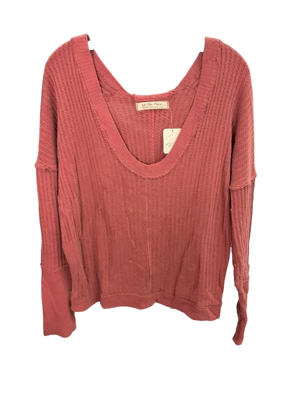 Top Long Sleeve By We The Free In Red, Size: L