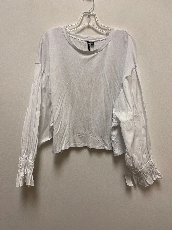 White Top Long Sleeve Versona, Size 2x