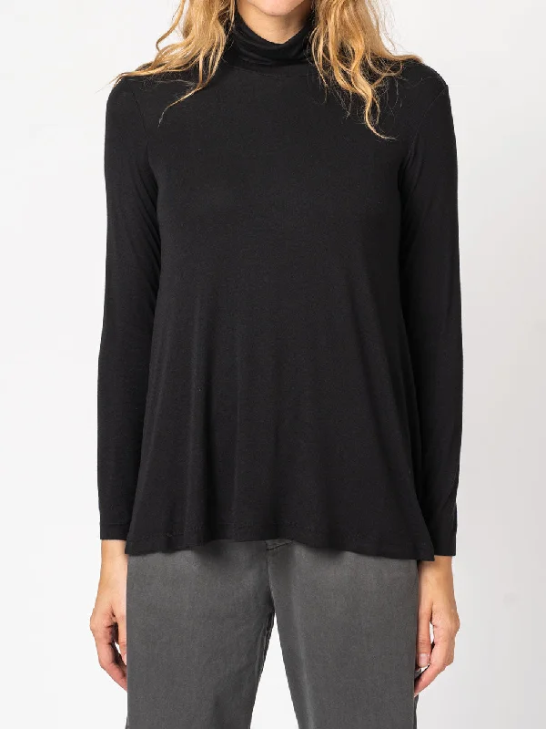 Flared Turtleneck Shirt