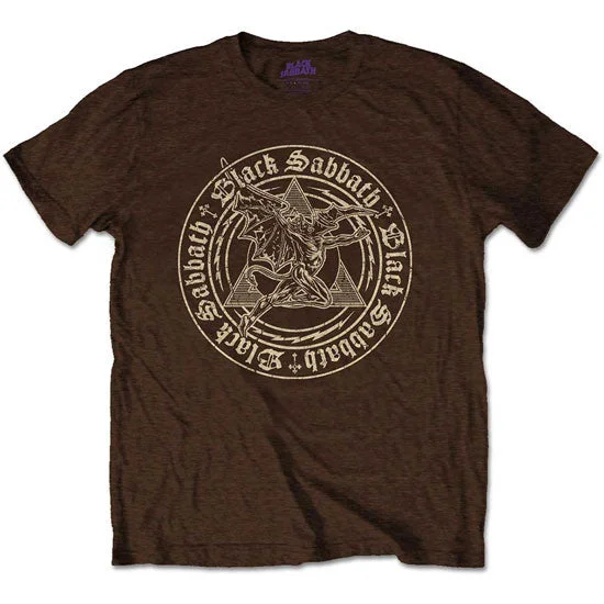 T-Shirt - Black Sabbath - Henry Pyramid Emblem - Brown