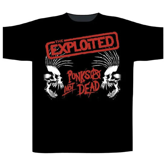 T-Shirt - The Exploited - Punks Not Dead - Skulls