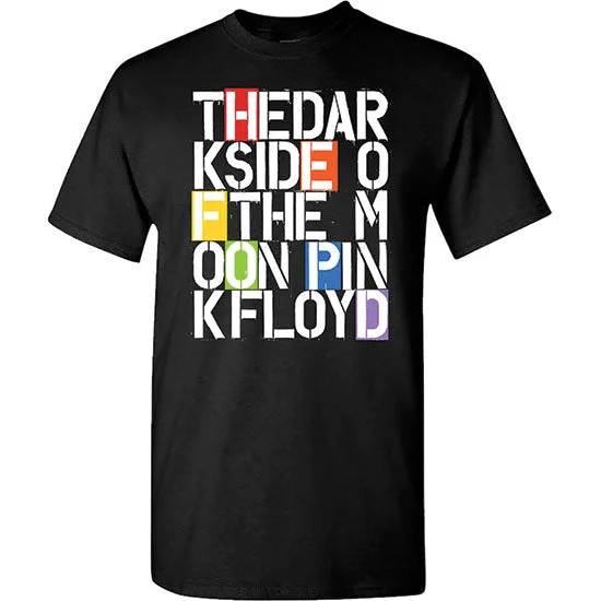 T-Shirt - Pink Floyd - DSOTM - Stencil Letters