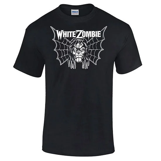 T-Shirt - White Zombie - Bat Face Logo