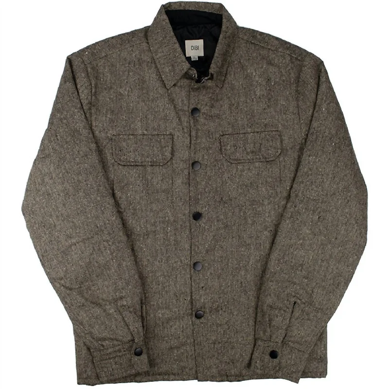 Men's Tweed Waistcoat Jacket In Brown