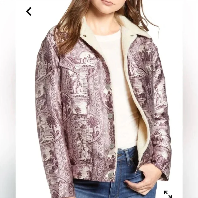 Printed Trucker Jacket In Multi