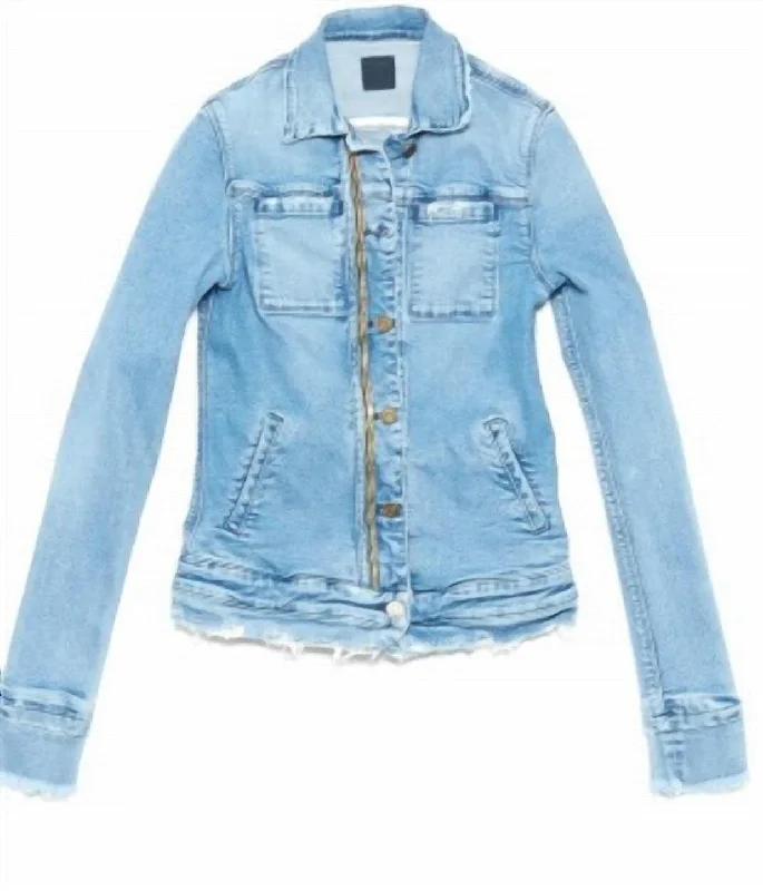 Rene Jean Jacket In Blue