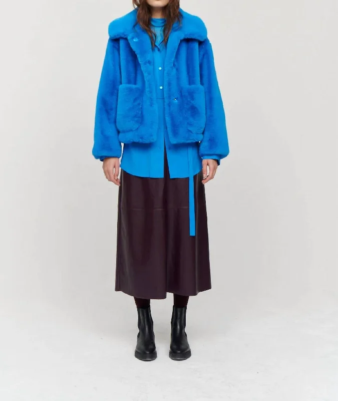 Traci Coat In Blue