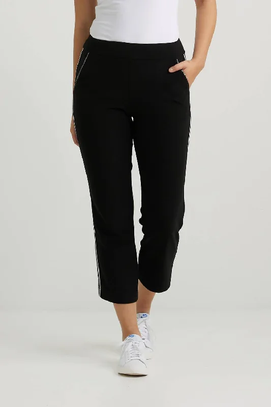 Striped Pants In Black/vanilla