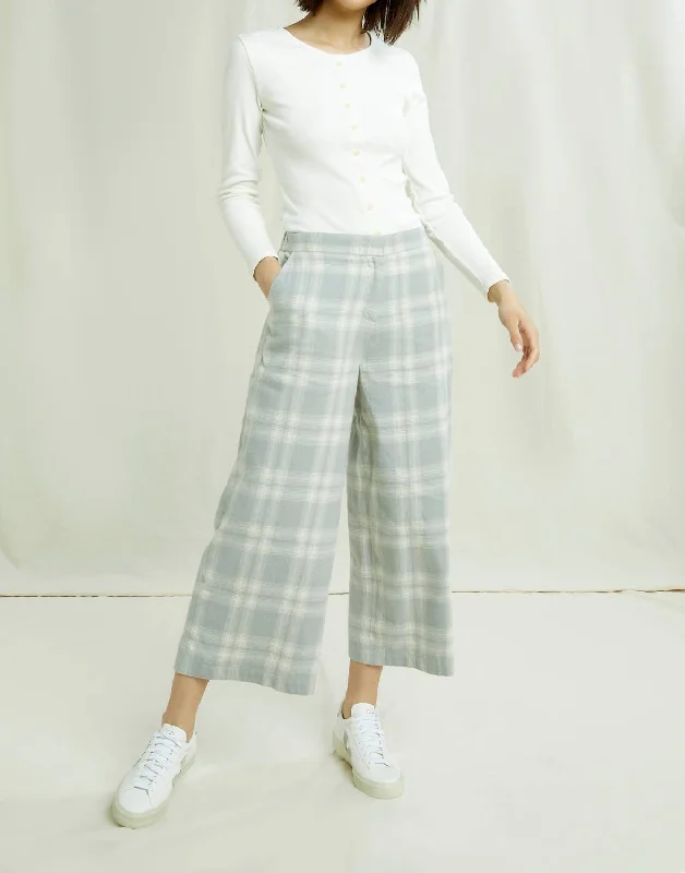 Susan Checked Trousers In Grey Check