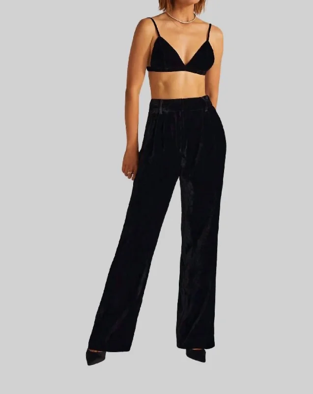 Velvet Pant In Black