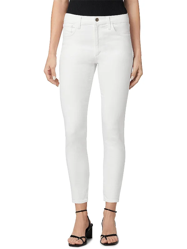 Womens Cropped Ankle Skinny Jeans