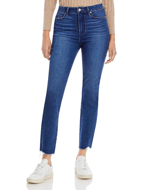 Womens High Rise Stretch Ankle Jeans