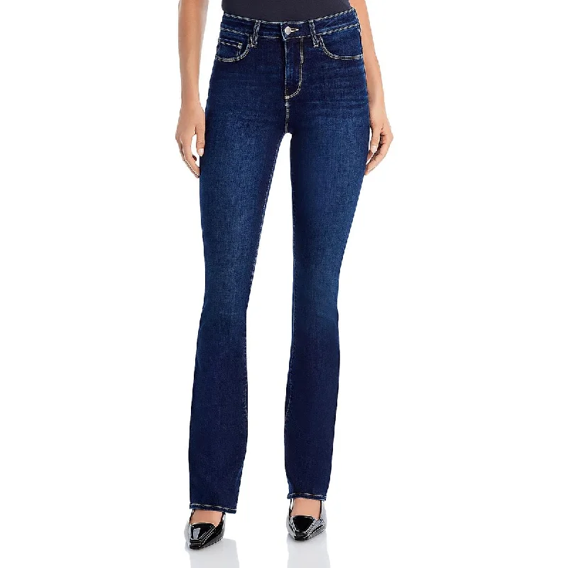 Womens Mid Rise Boot Cut Bootcut Jeans